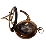 Stanley London Steampunk Navigational Sundial And Compass Pocket Fob