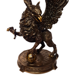 Cold Cast Bronze Mythical Guardian Griffin The King Of All Creatures Statue