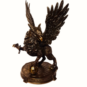 Cold Cast Bronze Mythical Guardian Griffin The King Of All Creatures Statue