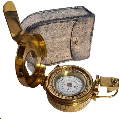  Vintage Compass Military Navigational Marine Brass Devices  Pocket Nautical Navigational Instrument an : Sports & Outdoors