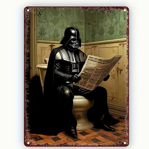 Star Wars Darth Vader Taking A Break Metal Sign