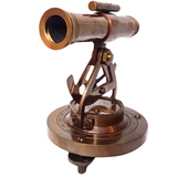 Brass Theodolite Alidade Telescope And Compass Instrument