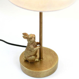 Playful Bunny's Whimsical Metal Table Lamp