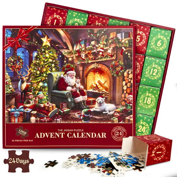 Santa's Christmas Magic Advent Calendar Jigsaw Puzzle